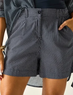 Sabelle Lyocell Blend Striped Shorts