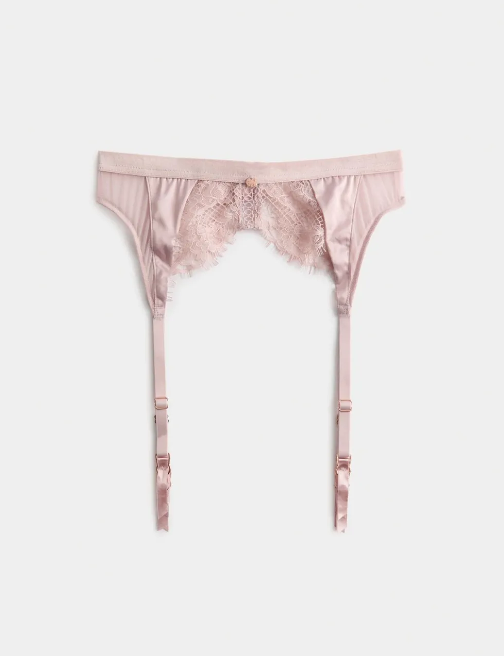 Saffron Satin & Lace Suspender