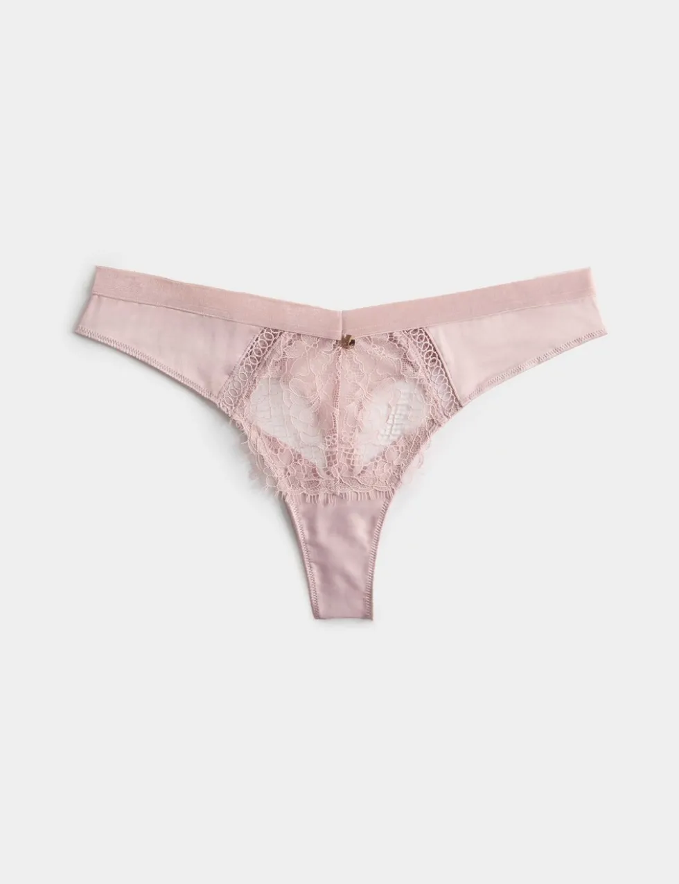 Saffron Satin & Lace Thong