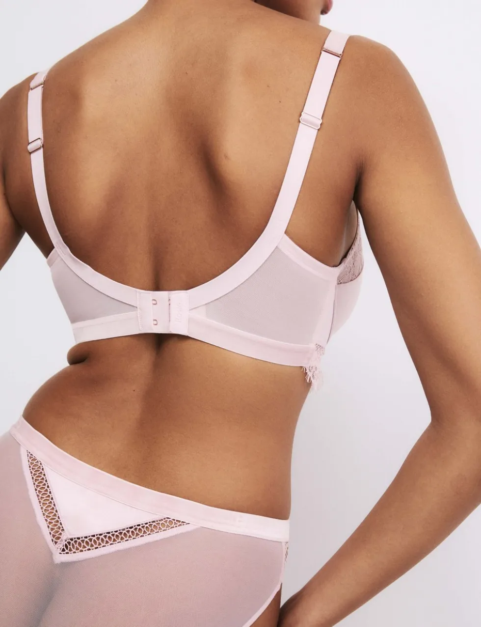 Saffron Satin & Lace Wired Balcony Bra (F-H)