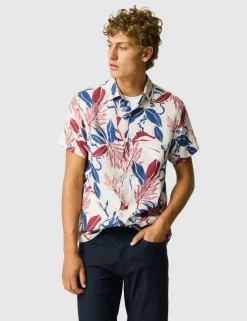 Saltwater Creek Slim Fit Pure Linen Shirt