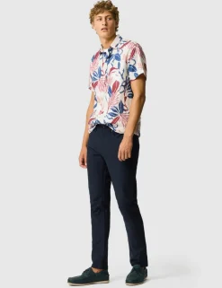 Saltwater Creek Slim Fit Pure Linen Shirt