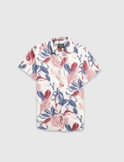 Saltwater Creek Slim Fit Pure Linen Shirt