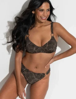 Samoa Printed Ring Detail Bikini Bottoms