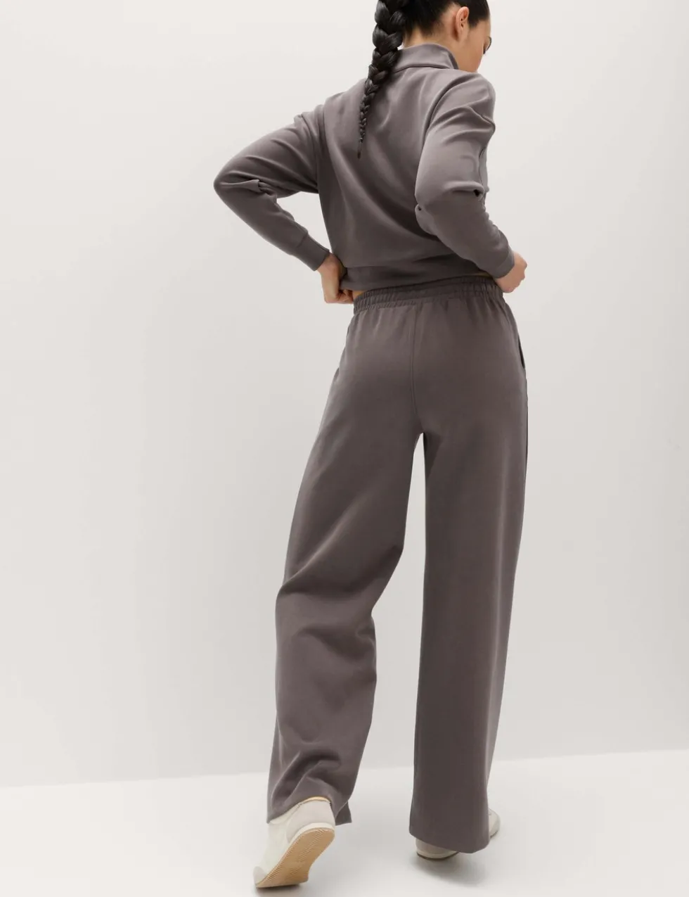 Sand Wash High Waisted Wide Leg Joggers