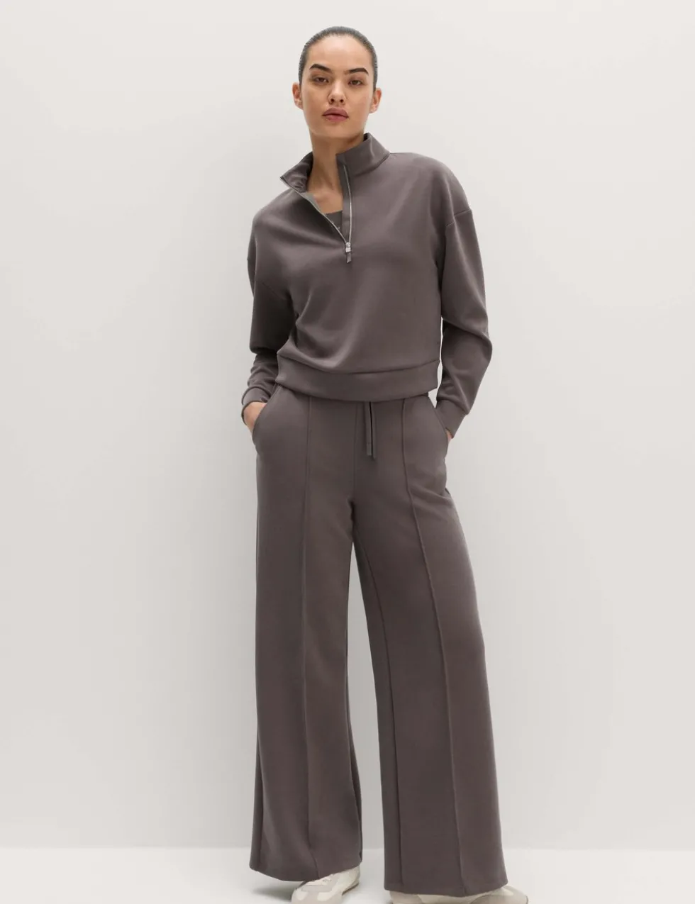 Sand Wash High Waisted Wide Leg Joggers