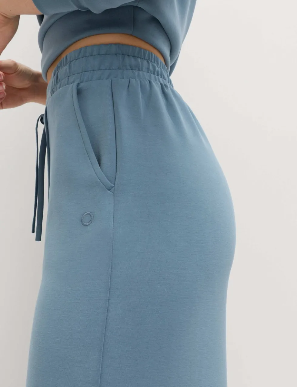 Sand Wash High Waisted Wide Leg Joggers