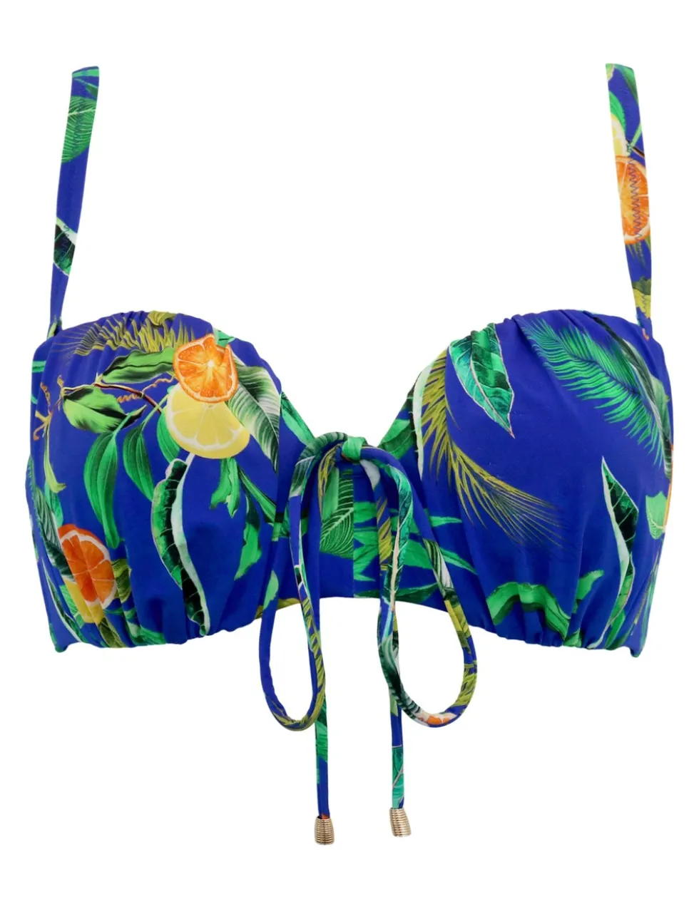 Santa Cruz Printed Wired Bandeau Bikini Top B-F