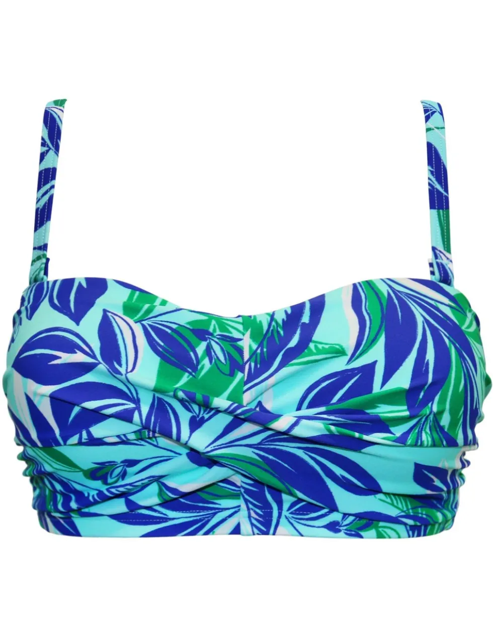 Santa Monica Printed Bandeau Bikini Top