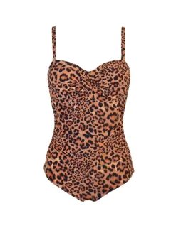 Santa Monica Twist Front Bandeau Swimsuit