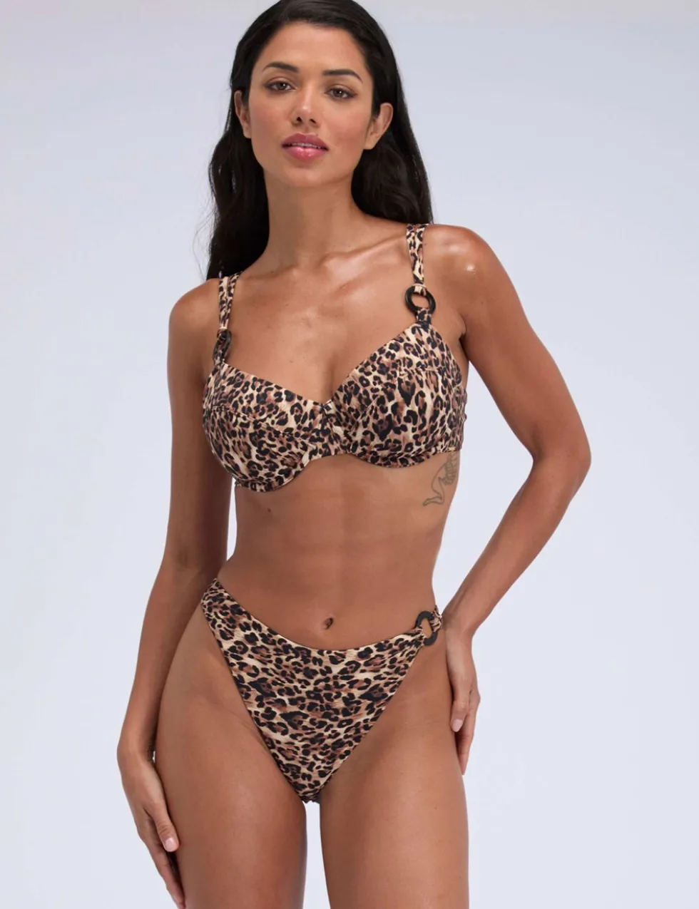 Santorini Animal Print Bikini Top