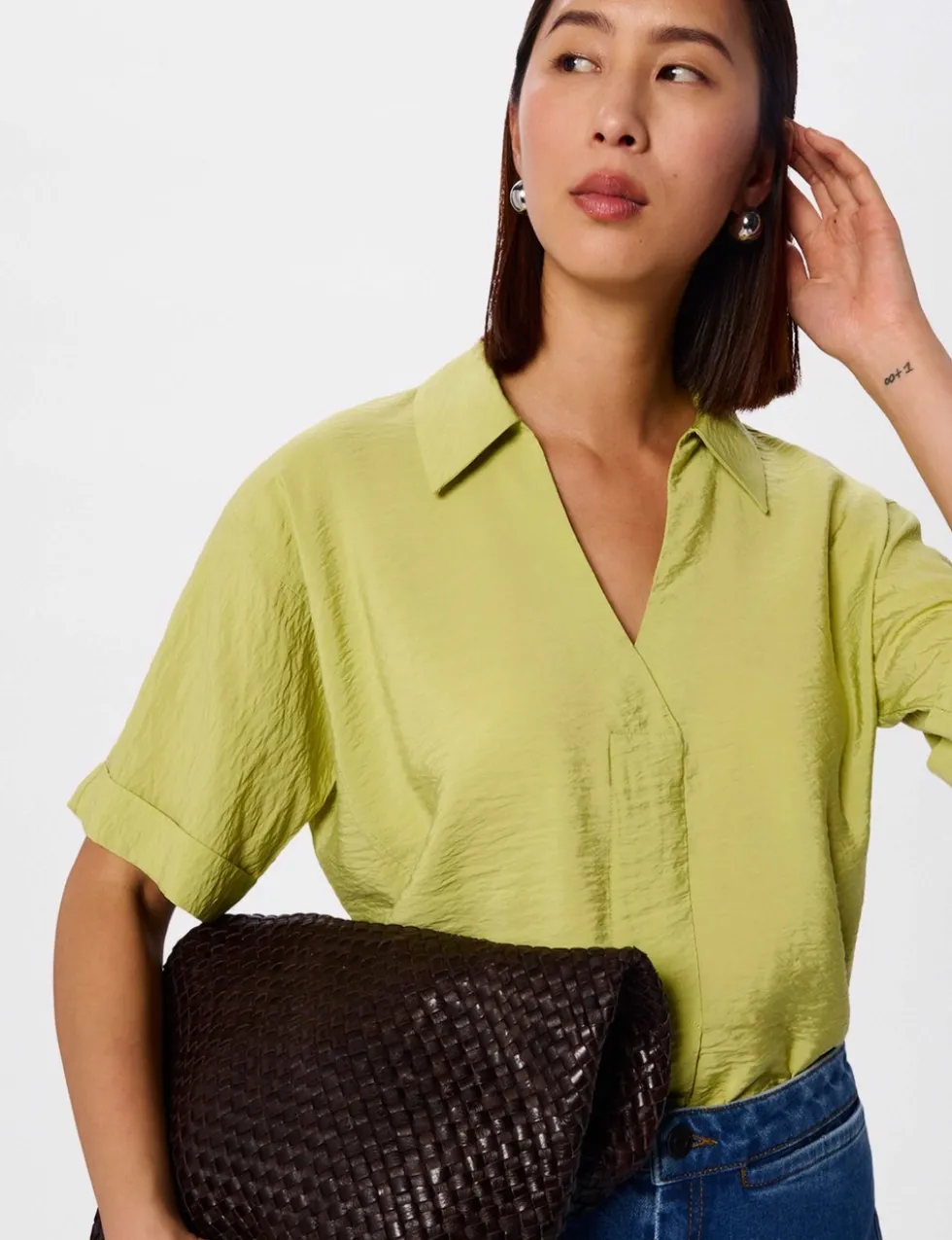 Sasha Collared V-Neck Shirt