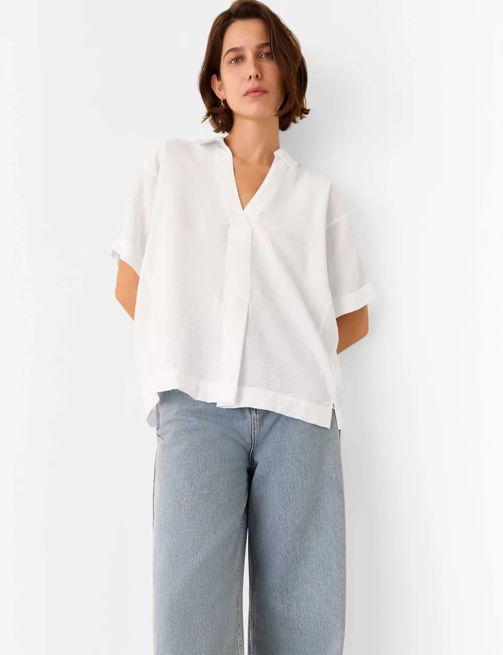 Sasha Collared V-Neck Shirt