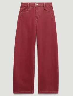Saskia Mid Rise Barrel Jeans