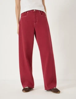 Saskia Mid Rise Barrel Jeans