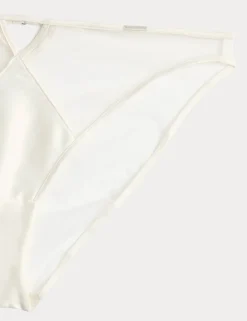 Satin & Mesh High Leg Knickers