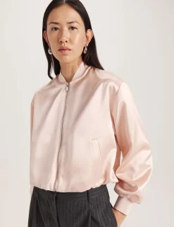 Satin Bomber Jacket
