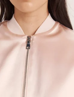 Satin Bomber Jacket