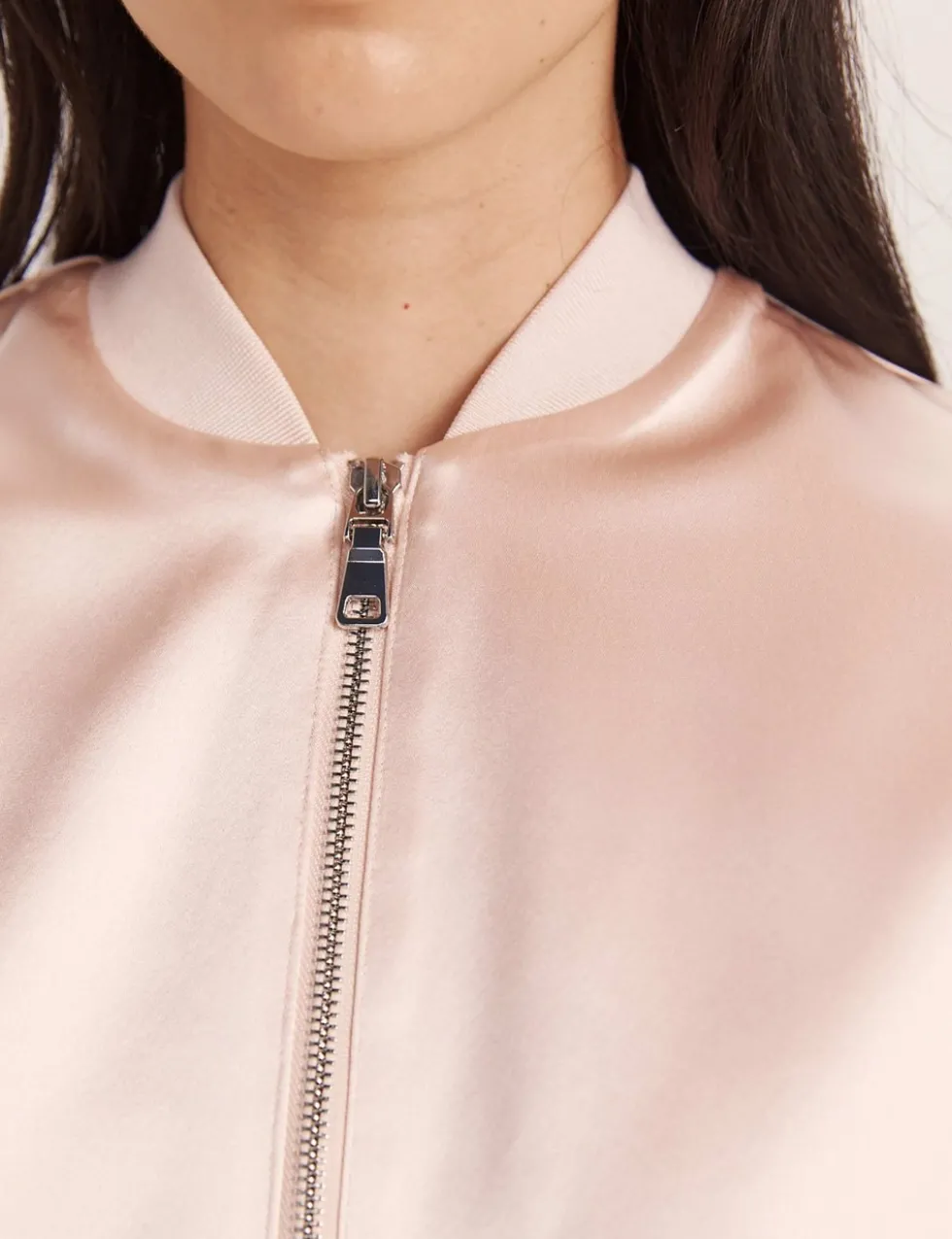 Satin Bomber Jacket