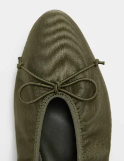 Satin Flat Ballet Pumps
