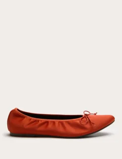 Satin Flat Ballet Pumps