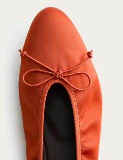 Satin Flat Ballet Pumps