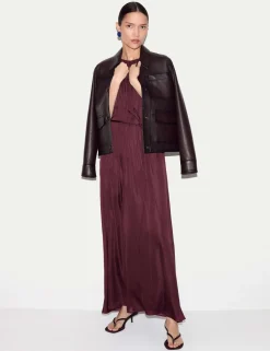 Satin Halter Neck Midaxi Column Dress