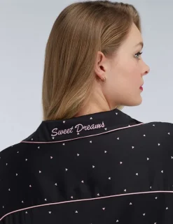 Satin Heart Pyjama Set