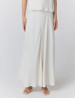 Satin Maxi Slip Skirt