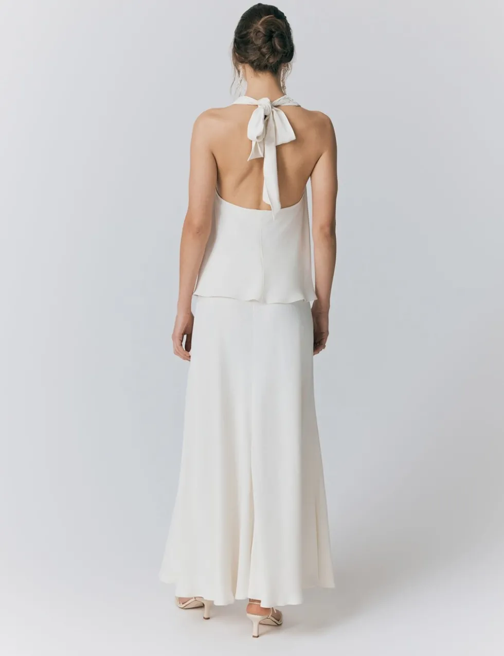 Satin Maxi Slip Skirt