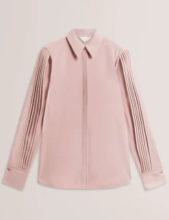 Satin Piping Detail Shirt