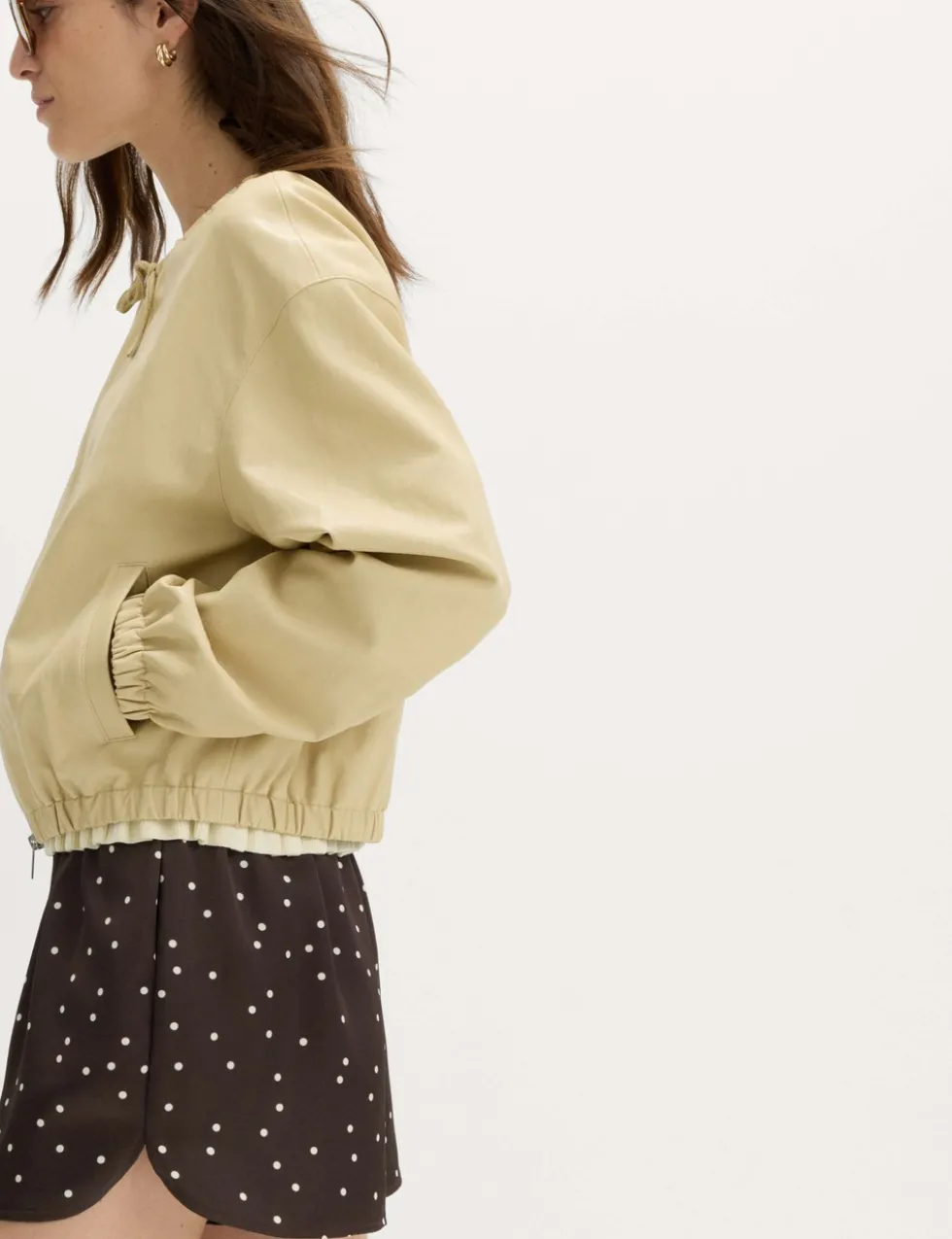 Satin Polka Dot Printed Shorts