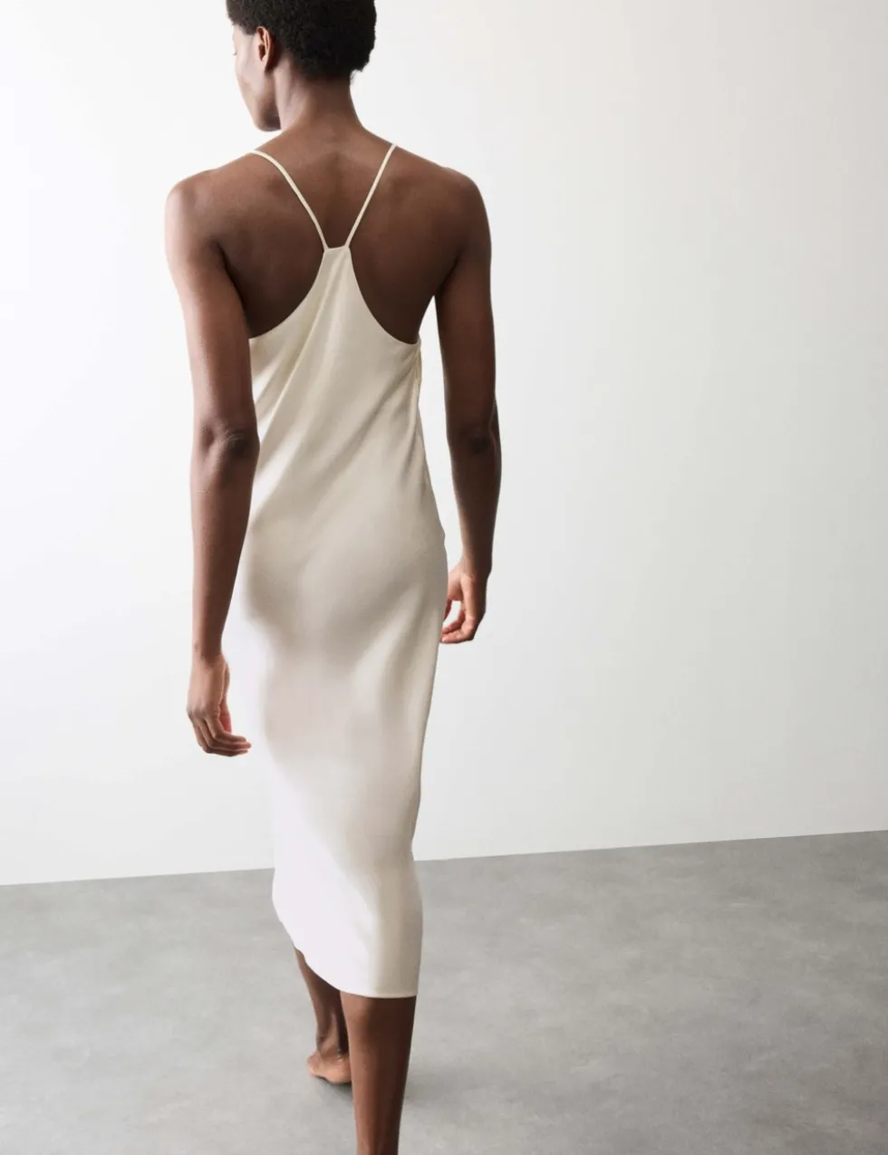 Satin Strappy Long Chemise