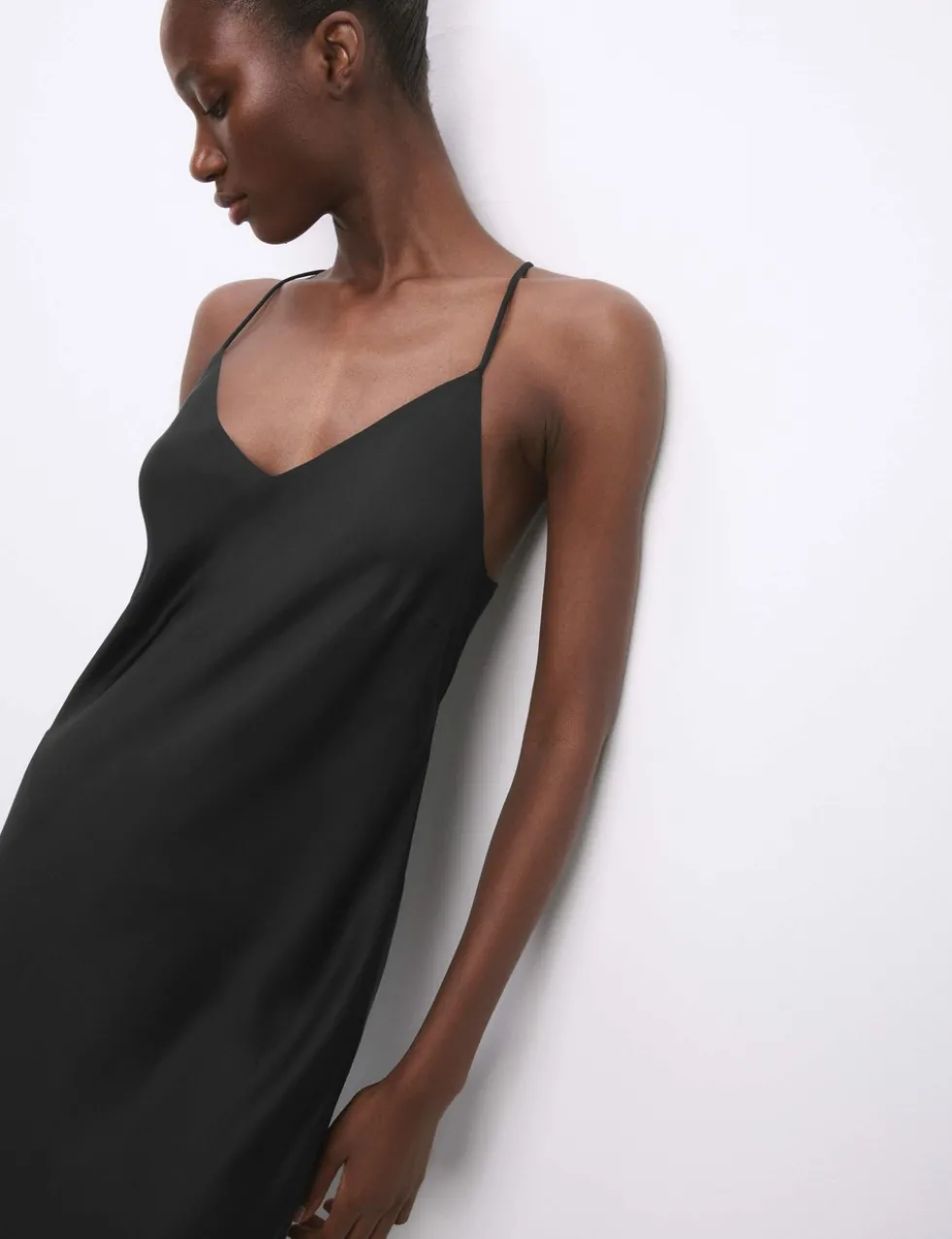 Satin Strappy Long Chemise