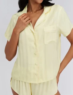Satin Striped Short Pyjama Set