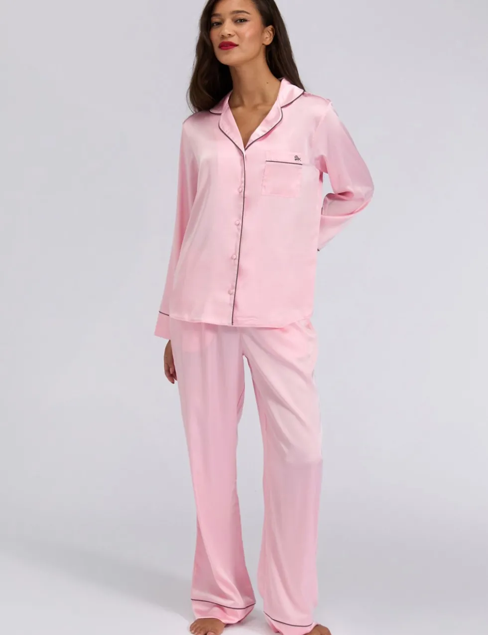 Satin Wide Leg Pyjama Bottoms