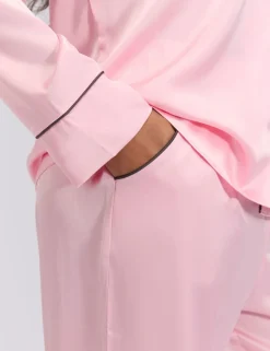 Satin Wide Leg Pyjama Bottoms