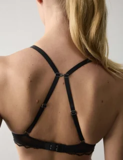 Savannah Lace Non Wired Plunge Bra (A-E)