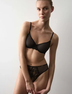 Savannah Lace Wired Demi Cup Bra (A-E)