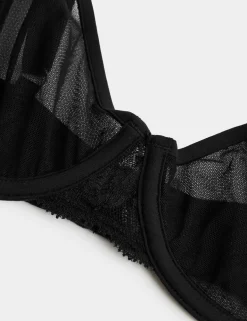 Savannah Lace Wired Demi Cup Bra (A-E)