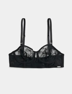 Savannah Lace Wired Longline Balcony Bra (A-E)