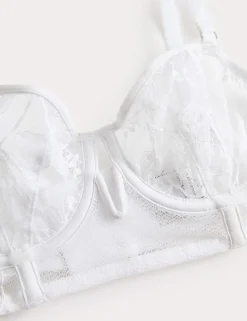 Savannah Lace Wired Longline Balcony Bra (A-E)