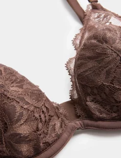Savannah Lace Wired Plunge Bra (A-E)