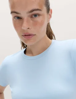 Scoop Neck Fitted T-Shirt