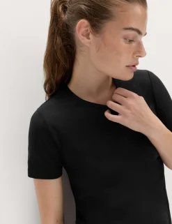 Scoop Neck Fitted T-Shirt