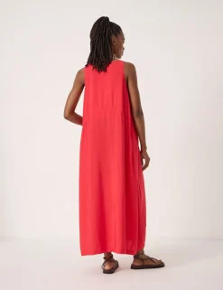 Scoop Neck Maxi Column Dress