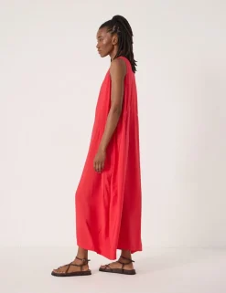 Scoop Neck Maxi Column Dress