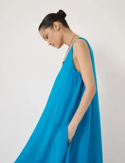 Scoop Neck Maxi Column Dress