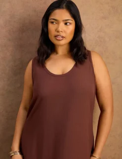 Scoop Neck Maxi Relaxed Slip Dress