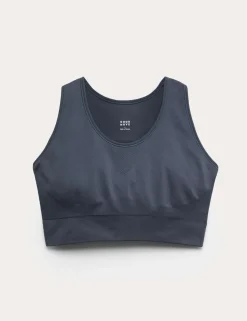 Scoop Neck Seamless Fitted Crop Top